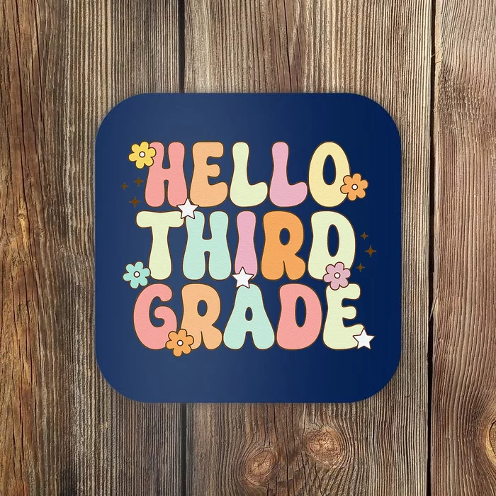 Hello Third Grade Team 3rd Grade Back To School Teacher Coaster