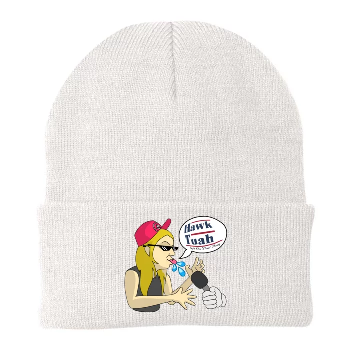 Hawk Tuah Girl Spit On That Thang Knit Cap Winter Beanie