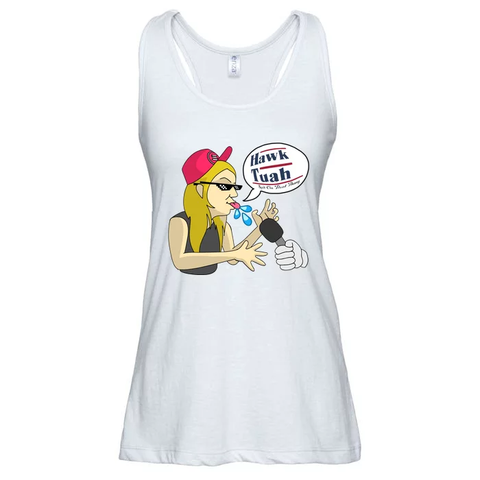 Hawk Tuah Girl Spit On That Thang Ladies Essential Flowy Tank