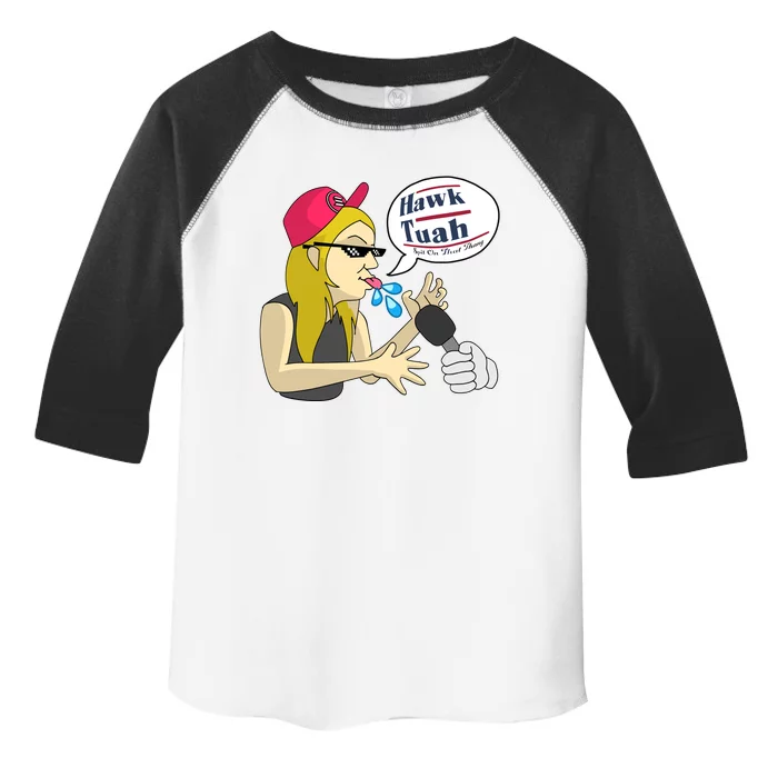 Hawk Tuah Girl Spit On That Thang Toddler Fine Jersey T-Shirt