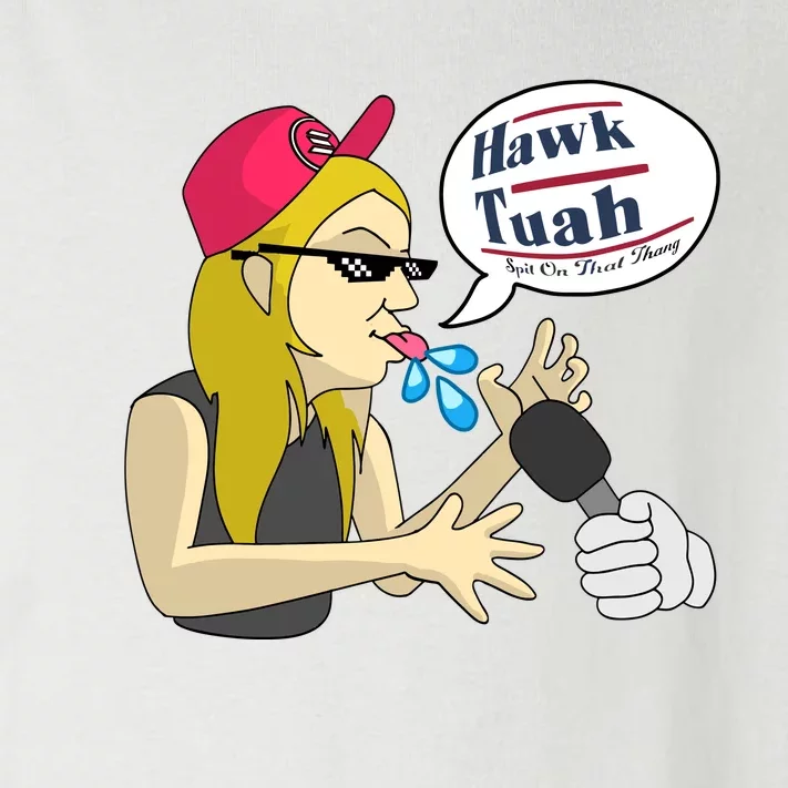 Hawk Tuah Girl Spit On That Thang Toddler Long Sleeve Shirt