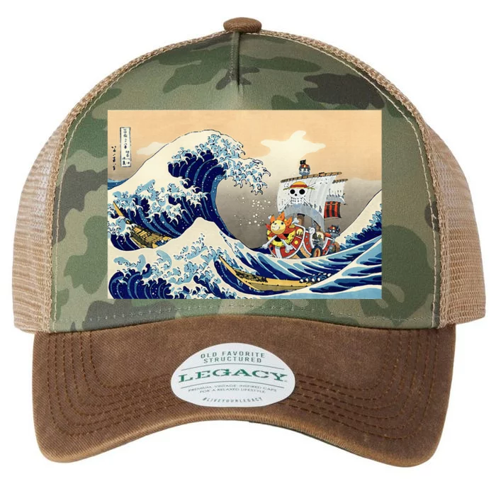 Hokusai The Great Wave Off Kanagawa Japanese Art Anime Legacy Tie Dye Trucker Hat