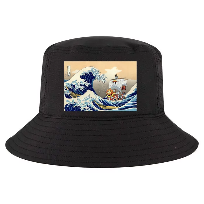 Hokusai The Great Wave Off Kanagawa Japanese Art Anime Cool Comfort Performance Bucket Hat