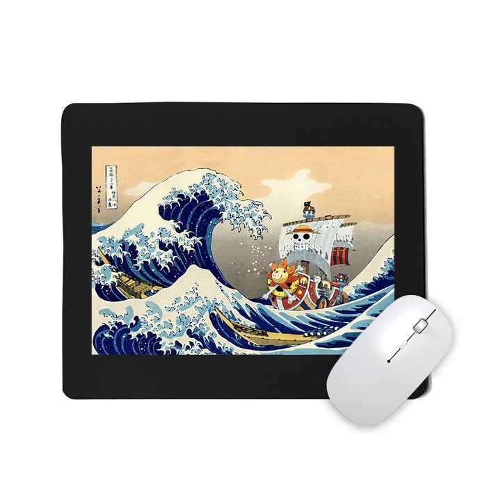 Hokusai The Great Wave Off Kanagawa Japanese Art Anime Mousepad