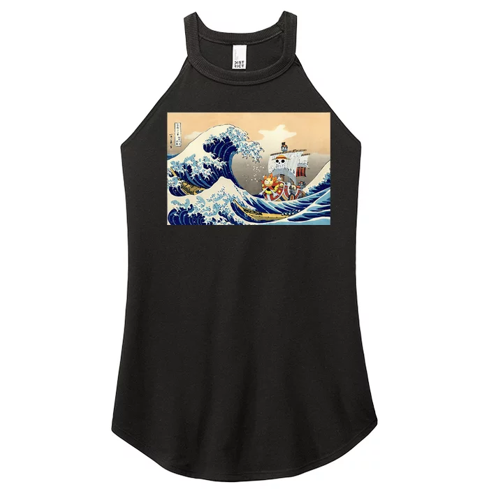 Hokusai The Great Wave Off Kanagawa Japanese Art Anime Women’s Perfect Tri Rocker Tank