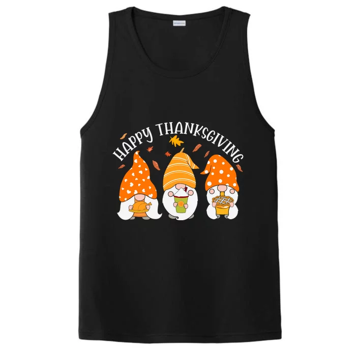 Happy Thanksgiving Gnome Festive Holiday Performance Tank