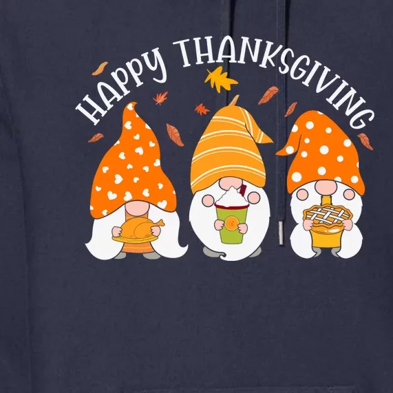 Happy Thanksgiving Gnome Festive Holiday Premium Hoodie