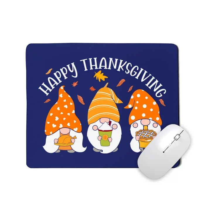 Happy Thanksgiving Gnome Festive Holiday Mousepad