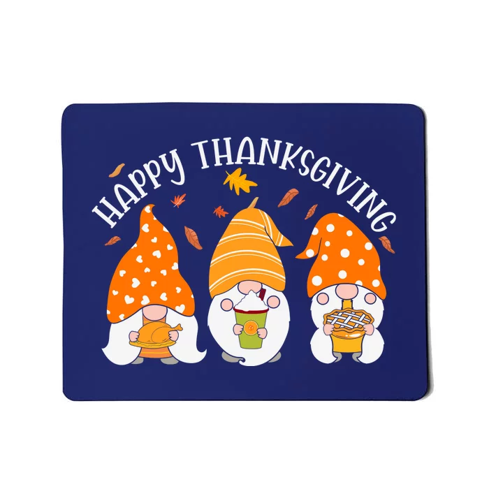 Happy Thanksgiving Gnome Festive Holiday Mousepad