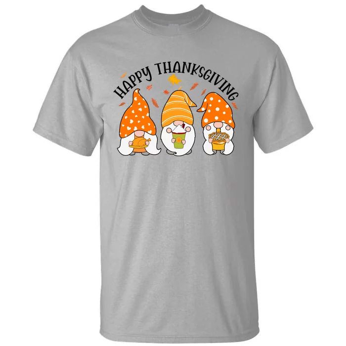 Happy Thanksgiving Gnome Festive Holiday Tall T-Shirt