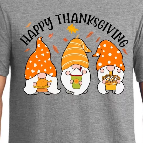 Happy Thanksgiving Gnome Festive Holiday Pajama Set