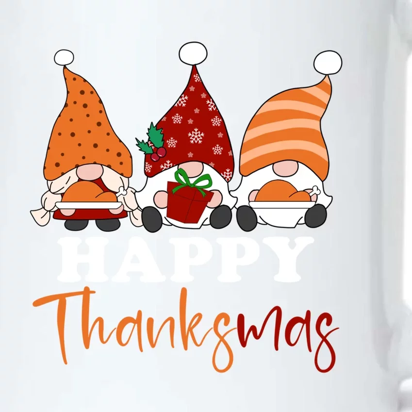 Happy Thanksmas Gnomes Thanksgiving Christmas Great Gift Black Color Changing Mug