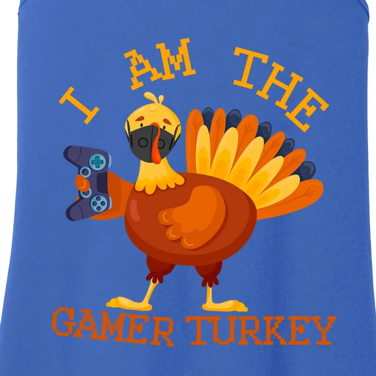 Happy Thanksgiving Gamer Turkey Mask Matching Family Group Gift Ladies Essential Tank