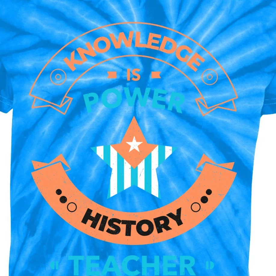 History Teacher Gift History Teacher Gift American Teacher Gift Kids Tie-Dye T-Shirt