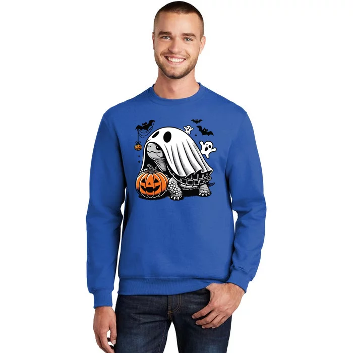 Halloween Turtle Ghost Pumpkin Costume Terrapin Tortoise Tall Sweatshirt