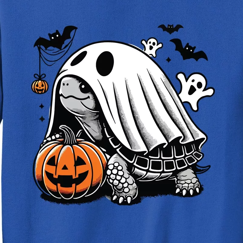 Halloween Turtle Ghost Pumpkin Costume Terrapin Tortoise Tall Sweatshirt