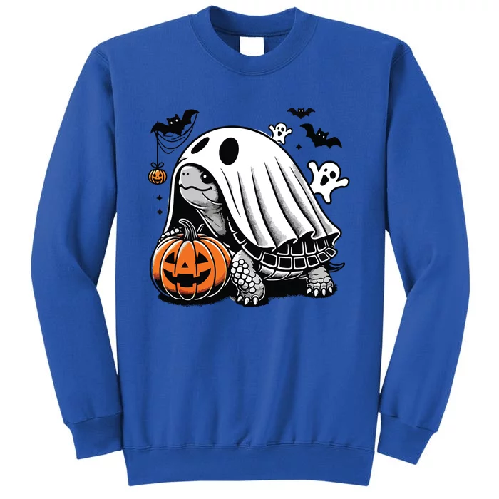 Halloween Turtle Ghost Pumpkin Costume Terrapin Tortoise Tall Sweatshirt