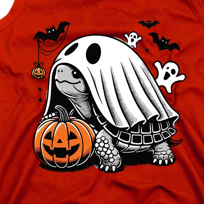 Halloween Turtle Ghost Pumpkin Costume Terrapin Tortoise Tank Top