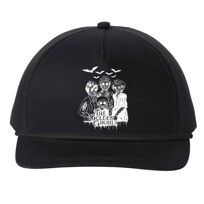 Halloween The Golden Ghouls Zombie Scary Horror Snapback Five-Panel Rope Hat