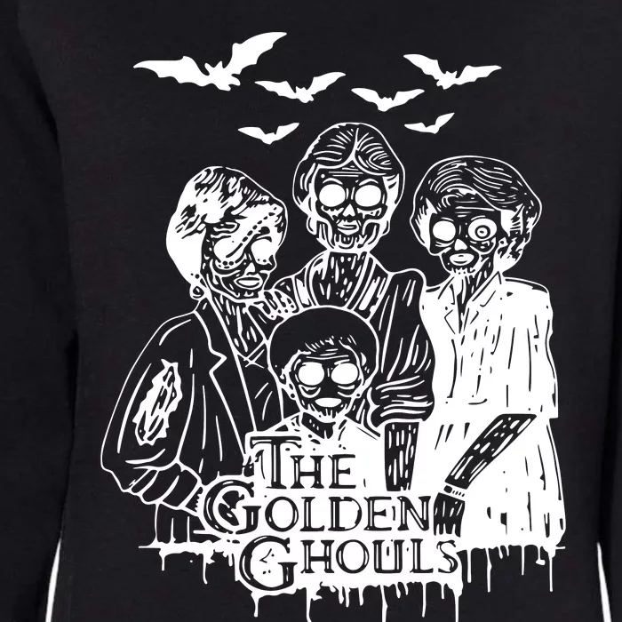 Halloween The Golden Ghouls Zombie Scary Horror Womens California Wash Sweatshirt