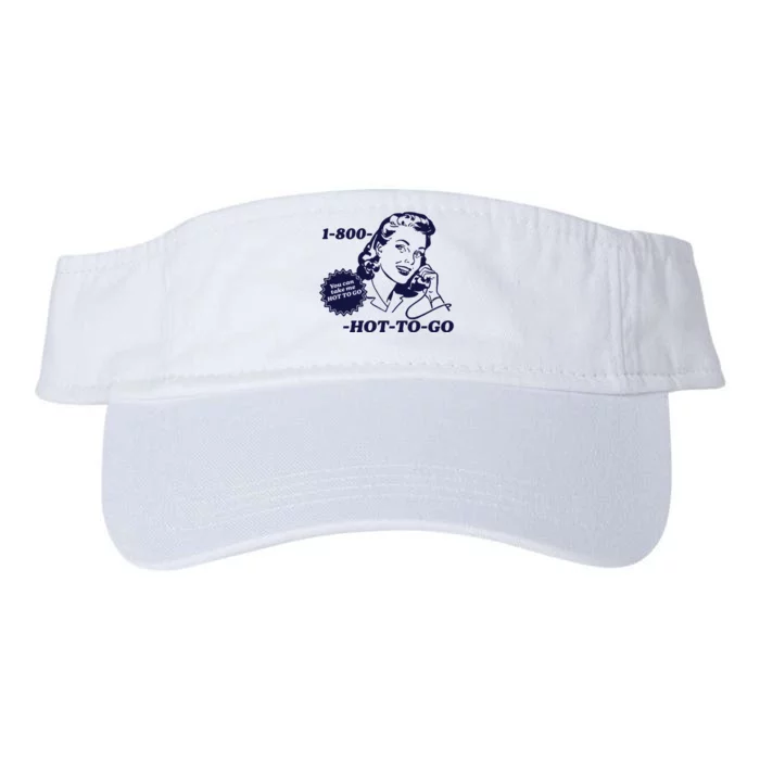 Hot To Go Lesbian Pride Sapphic Valucap Bio-Washed Visor