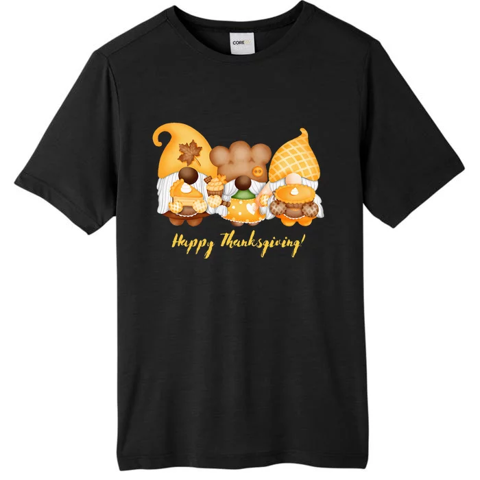 Happy Thanksgiving Garden Gnomes Top ChromaSoft Performance T-Shirt