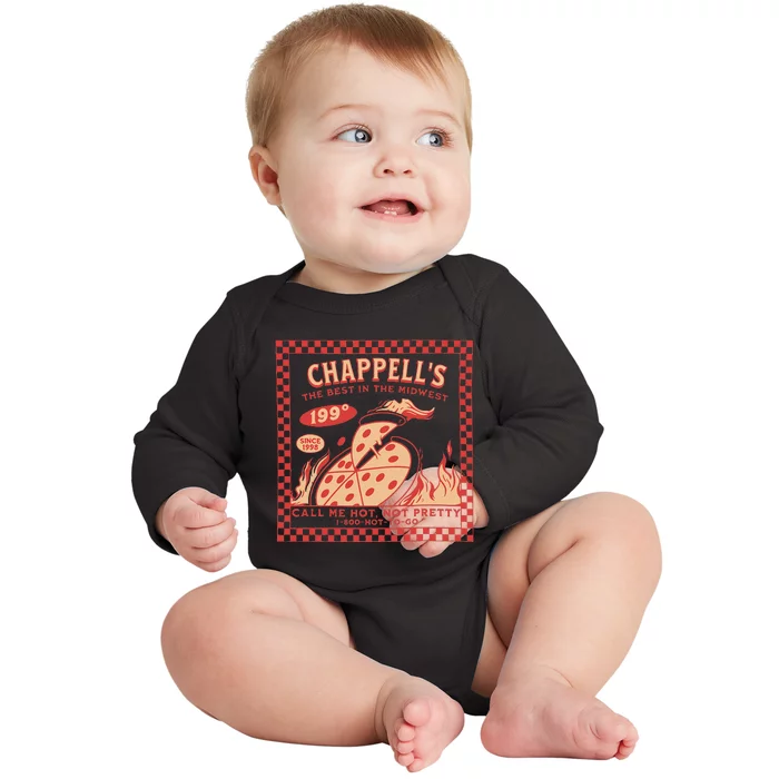 Hot To Go Pizza Princess Midwest Lgbtq Pride Music Baby Long Sleeve Bodysuit