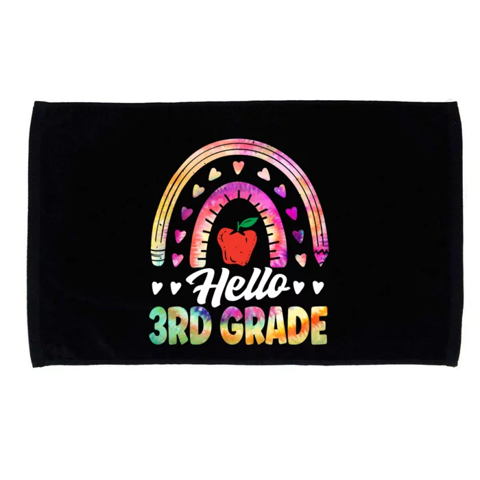 Hello Third Grade Back To School 3Rd Grade Squad Teacher Gift Microfiber Hand Towel