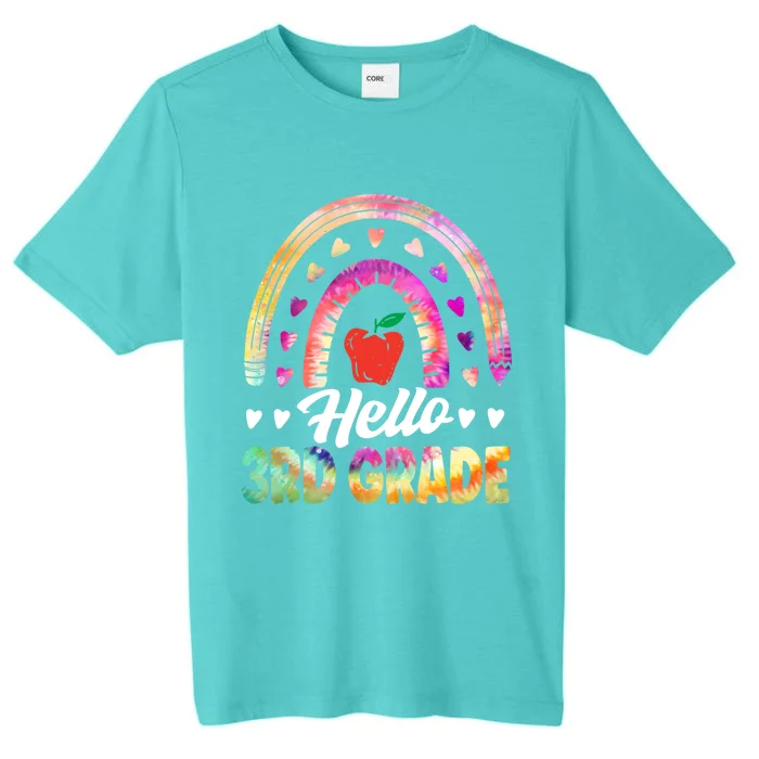 Hello Third Grade Back To School 3Rd Grade Squad Teacher Gift ChromaSoft Performance T-Shirt