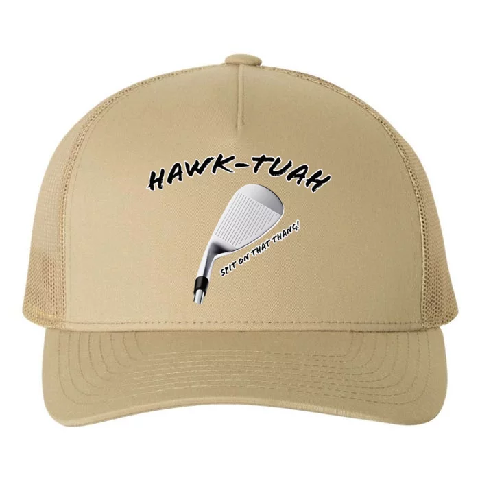 Hawk Tuah Golf Yupoong Adult 5-Panel Trucker Hat