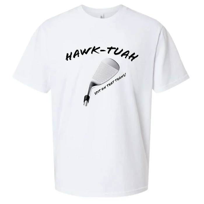 Hawk Tuah Golf Sueded Cloud Jersey T-Shirt