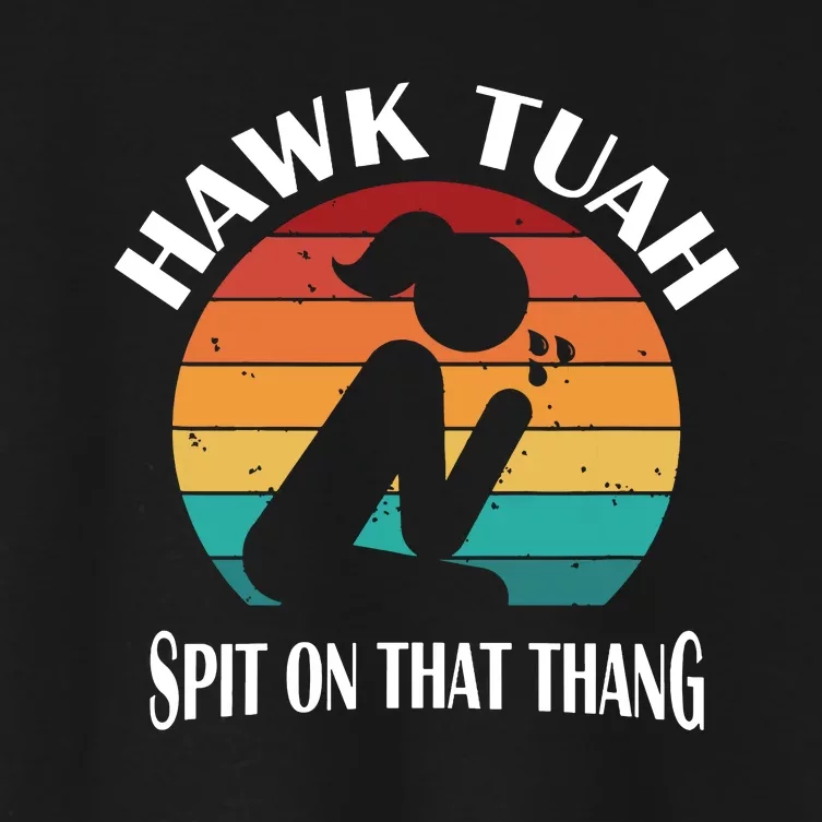 Hawk Tuah Women's Crop Top Tee