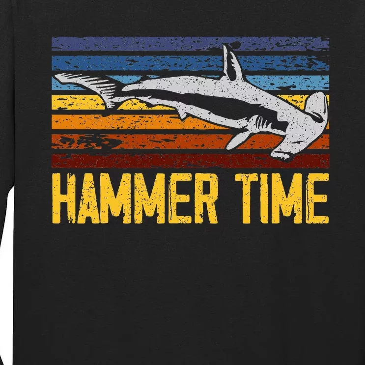 Hammer Time Hammerhead Shark Marine Biology Animal Tall Long Sleeve T-Shirt