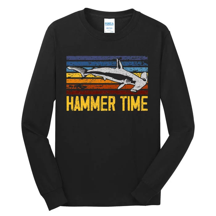 Hammer Time Hammerhead Shark Marine Biology Animal Tall Long Sleeve T-Shirt