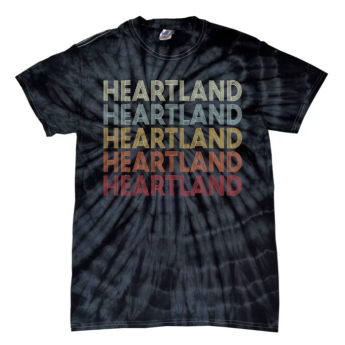 Heartland Texas Heartland Tx Vintage Text Tie-Dye T-Shirt