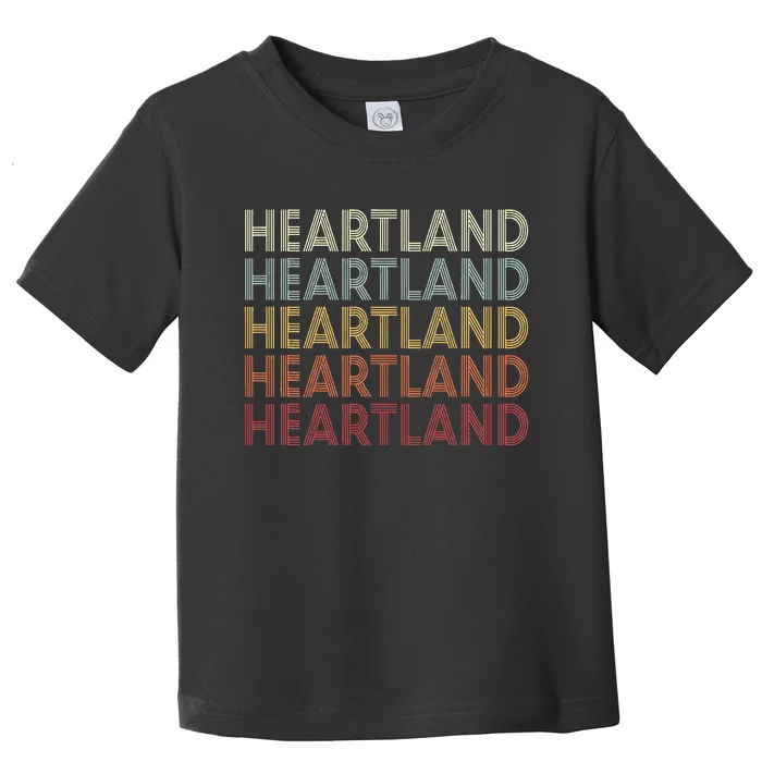 Heartland Texas Heartland Tx Vintage Text Toddler T-Shirt