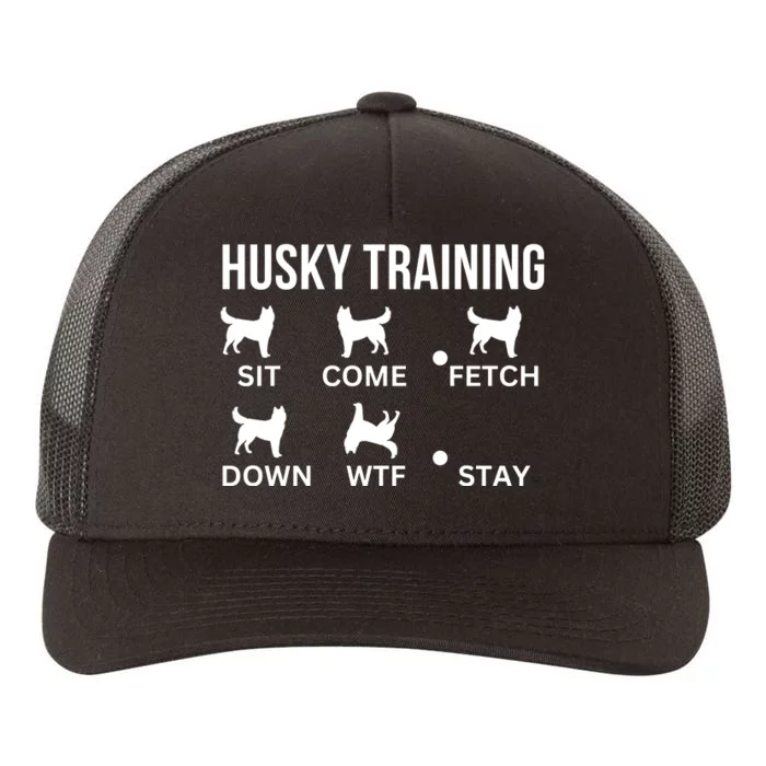 Husky Training Husky Dog Tricks Yupoong Adult 5-Panel Trucker Hat