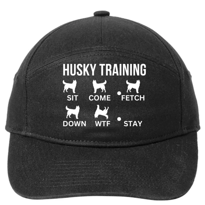 Husky Training Husky Dog Tricks 7-Panel Snapback Hat