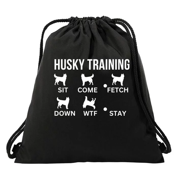 Husky Training Husky Dog Tricks Drawstring Bag