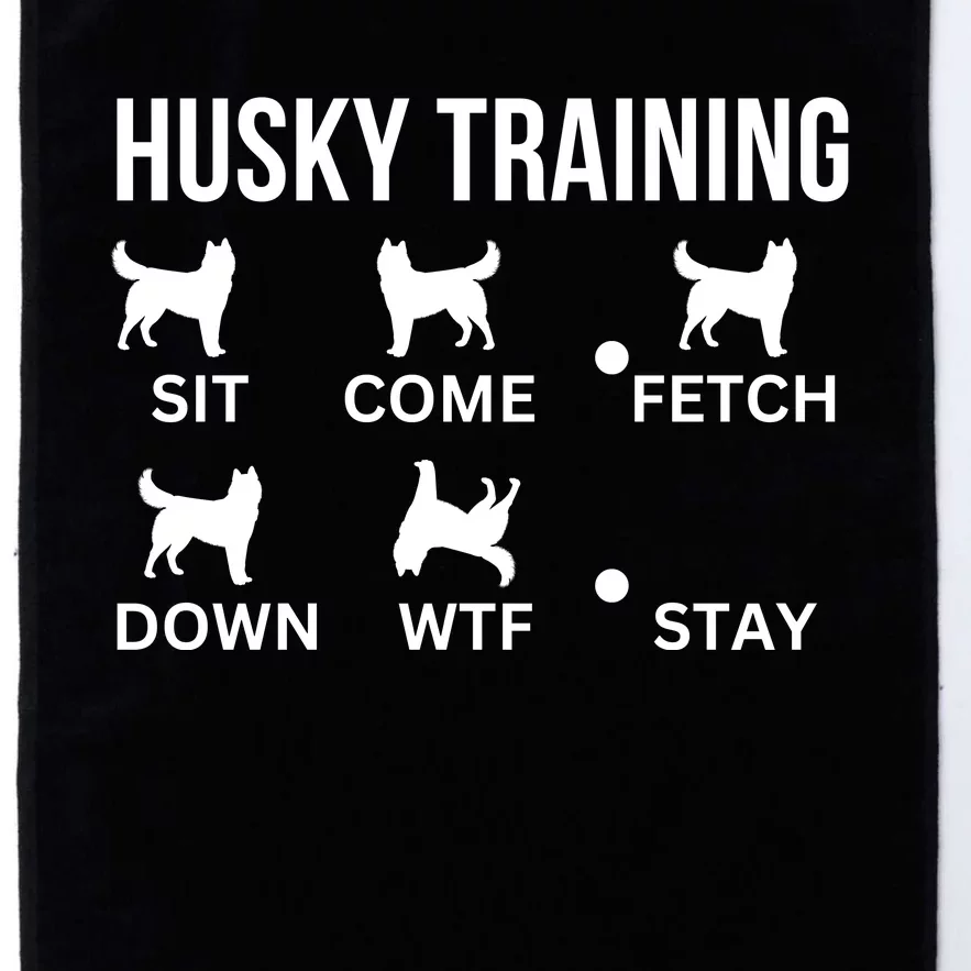 Husky Training Husky Dog Tricks Platinum Collection Golf Towel