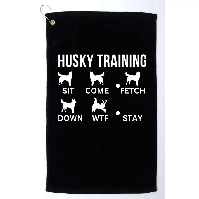 Husky Training Husky Dog Tricks Platinum Collection Golf Towel