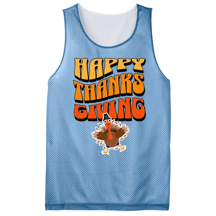 Happy Thanksgiving Holiday Mesh Reversible Basketball Jersey Tank