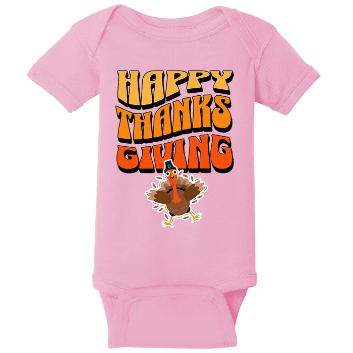 Happy Thanksgiving Holiday Baby Bodysuit