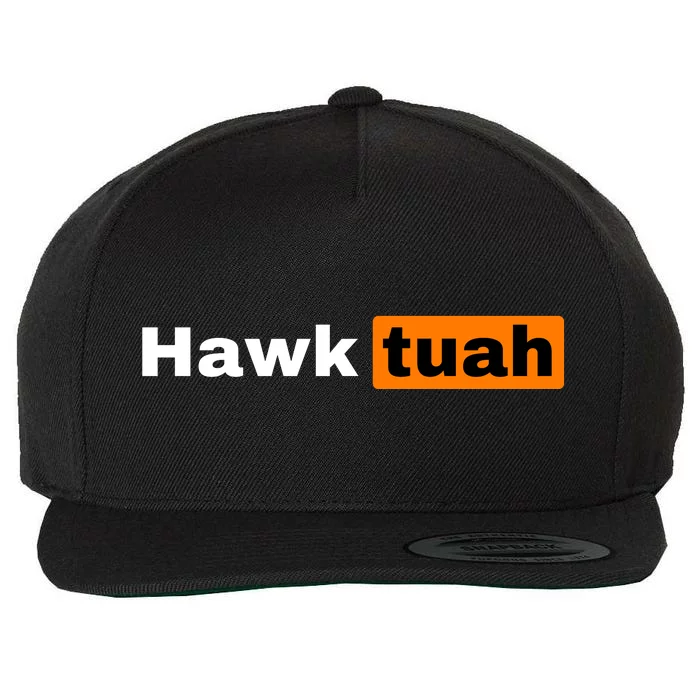 Hawk Tuah Wool Snapback Cap