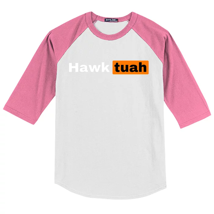 Hawk Tuah Kids Colorblock Raglan Jersey