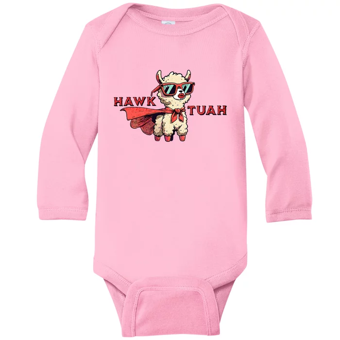 Hawk Tuah Baby Long Sleeve Bodysuit