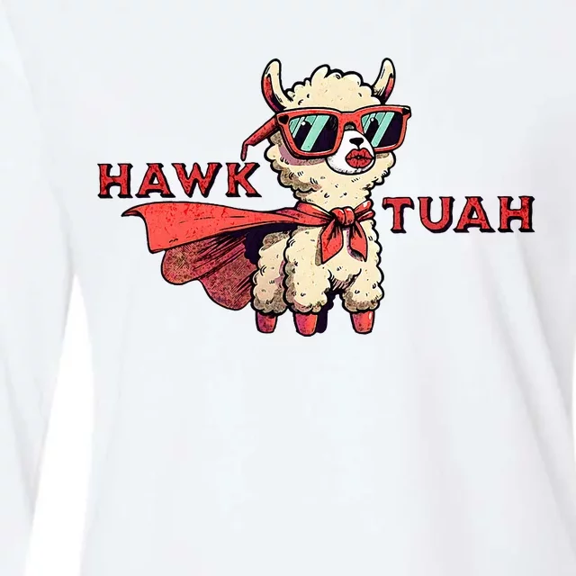 Hawk Tuah Womens Cotton Relaxed Long Sleeve T-Shirt