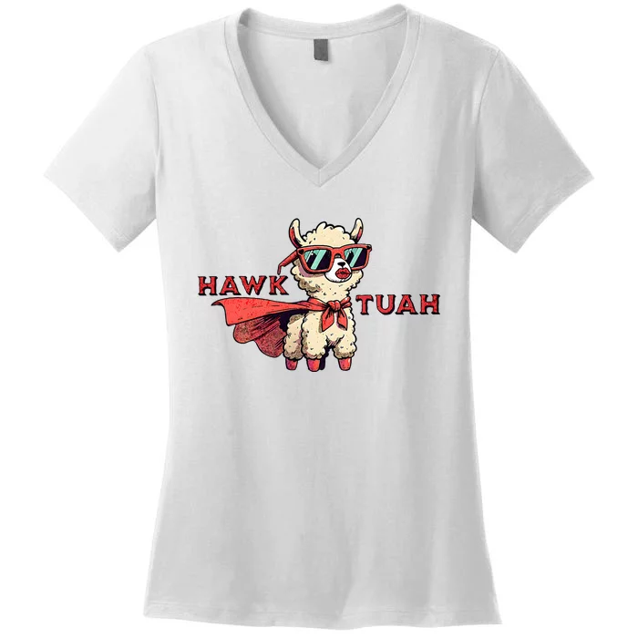 Hawk Tuah Women's V-Neck T-Shirt