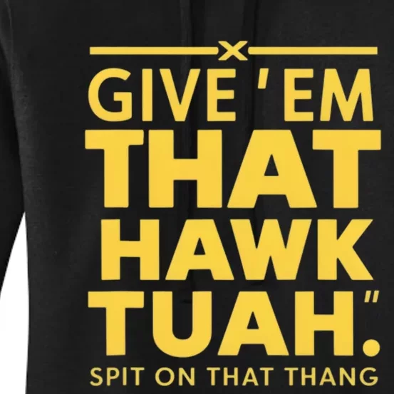 Hawk Tuah Women's Pullover Hoodie