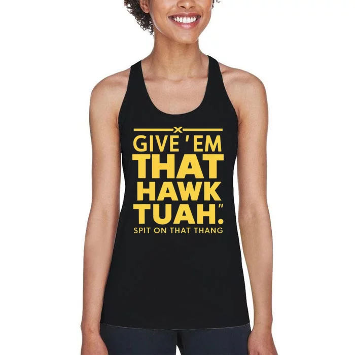 Hawk Tuah Women's Racerback Tank